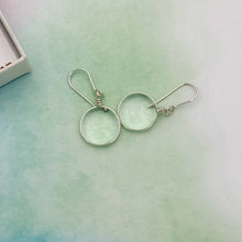 Charger l'image dans la galerie, Boucles d'oreilles en verre transparent - technique Murano