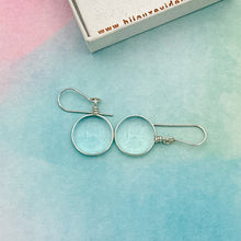 Charger l'image dans la galerie, Boucles d'oreilles en verre transparent - technique Murano