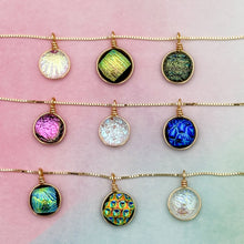 Charger l'image dans la galerie, Lot2 de 9 Colliers avec pendentif en verre de Murano et chaine en Argent