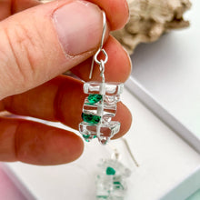 Charger l'image dans la galerie, Boucle d'oreille verre et argent - Collection LEGO