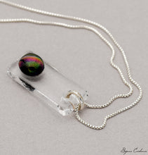 Charger l'image dans la galerie, Bijoux-evidence-verre-technique-Murano-florence-buhler-atelier-art-france-galatea-pendentif