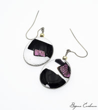 Charger l'image dans la galerie, Bijoux-evidence-verre-technique-murano-cosmos-florence-buhler-atelier-art-france-artisan-createur-boucle-oreille