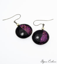 Charger l'image dans la galerie, Bijoux-evidence-verre-technique-murano-cosmos-florence-buhler-atelier-art-france-artisan-createur-boucle-oreille