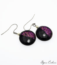 Charger l'image dans la galerie, Bijoux-evidence-verre-technique-murano-cosmos-florence-buhler-atelier-art-france-artisan-createur-boucle-oreille