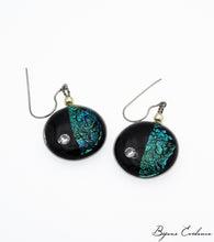 Charger l'image dans la galerie, Bijoux-evidence-verre-technique-murano-cosmos-florence-buhler-atelier-art-france-artisan-createur-boucle-oreille