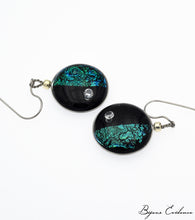 Charger l'image dans la galerie, Bijoux-evidence-verre-technique-murano-cosmos-florence-buhler-atelier-art-france-artisan-createur-boucle-oreille