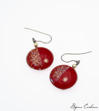 Charger l'image dans la galerie, Bijoux-evidence-verre-technique-murano-cosmos-florence-buhler-atelier-art-france-artisan-createur-boucle-oreille