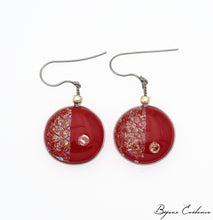 Charger l'image dans la galerie, Bijoux-evidence-verre-technique-murano-cosmos-florence-buhler-atelier-art-france-artisan-createur-boucle-oreille