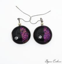 Charger l'image dans la galerie, Bijoux-evidence-verre-technique-murano-cosmos-florence-buhler-atelier-art-france-artisan-createur-boucle-oreille