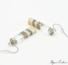 Charger l'image dans la galerie, Bijoux-evidence-verre-technique-murano-florence-buhler-atelier-art-france-abstrait-boucle-oreille