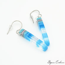 Charger l'image dans la galerie, Bijoux-evidence-verre-technique-murano-florence-buhler-atelier-art-france-abstrait-boucle-oreille