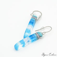 Charger l'image dans la galerie, Bijoux-evidence-verre-technique-murano-florence-buhler-atelier-art-france-abstrait-boucle-oreille