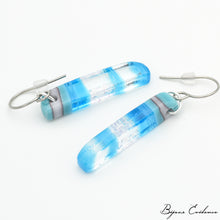 Charger l'image dans la galerie, Bijoux-evidence-verre-technique-murano-florence-buhler-atelier-art-france-abstrait-boucle-oreille