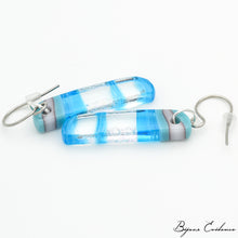 Charger l'image dans la galerie, Bijoux-evidence-verre-technique-murano-florence-buhler-atelier-art-france-abstrait-boucle-oreille