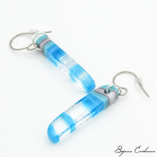 Charger l'image dans la galerie, Bijoux-evidence-verre-technique-murano-florence-buhler-atelier-art-france-abstrait-boucle-oreille