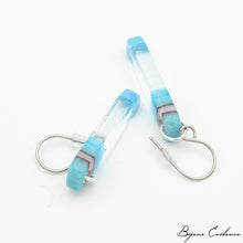 Charger l'image dans la galerie, Bijoux-evidence-verre-technique-murano-florence-buhler-atelier-art-france-abstrait-boucle-oreille