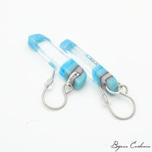 Charger l'image dans la galerie, Bijoux-evidence-verre-technique-murano-florence-buhler-atelier-art-france-abstrait-boucle-oreille