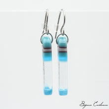 Charger l'image dans la galerie, Bijoux-evidence-verre-technique-murano-florence-buhler-atelier-art-france-abstrait-boucle-oreille