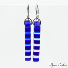 Charger l'image dans la galerie, Bijoux-evidence-verre-technique-murano-florence-buhler-atelier-art-france-abstrait-boucle-oreille