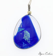 Charger l'image dans la galerie, Bijoux-evidence-verre-technique-murano-florence-buhler-atelier-art-france-artisan-createur-cosmos-pendentif-collier