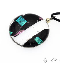 Charger l'image dans la galerie, Bijoux-evidence-verre-technique-murano-florence-buhler-atelier-art-france-artisan-createur-cosmos-pendentif-collier