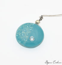 Charger l'image dans la galerie, Bijoux-evidence-verre-technique-murano-florence-buhler-atelier-art-france-artisan-createur-cosmos-pendentif-collier