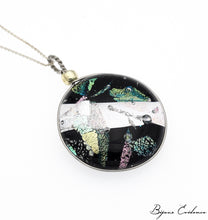 Charger l'image dans la galerie, Bijoux-evidence-verre-technique-murano-florence-buhler-atelier-art-france-artisan-createur-cosmos-pendentif-collier