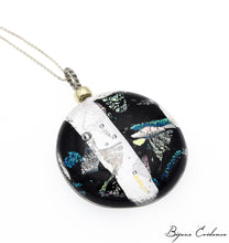 Charger l'image dans la galerie, Bijoux-evidence-verre-technique-murano-florence-buhler-atelier-art-france-artisan-createur-cosmos-pendentif-collier