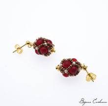 Charger l'image dans la galerie, Bijoux-artisan-art-createur-france-bijoux-evidence-florence-buhler-Renaissance-Moyen-Age-Boucle-Oreille