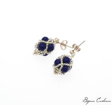 Charger l'image dans la galerie, Bijoux-artisan-createur-atelier-art-france-histoire-bijoux-evidence-florence-buhler-Renaissance-Moyen-Age-Boucle-Oreille-perle-lapis-argent