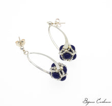 Charger l'image dans la galerie, Bijoux-artisan-createur-atelier-art-france-histoire-bijoux-evidence-florence-buhler-Renaissance-Moyen-Age-Boucle-Oreille-perle-lapis-argent