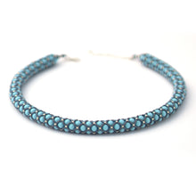 Charger l'image dans la galerie, CV-TAH-bijoux-evidence-CollierRenaissance-Bleu-turquoise-argent-verre-perle