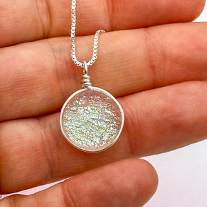 Lot1 de 9 Colliers avec pendentif en verre de Murano et chaine en Argent
