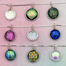 Charger l&#39;image dans la galerie, Lot2 de 9 Colliers avec pendentif en verre de Murano et chaine en Argent
