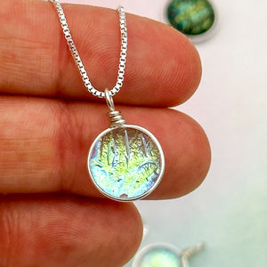 Lot2 de 9 Colliers avec pendentif en verre de Murano et chaine en Argent