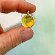 Charger l&#39;image dans la galerie, Boucles d&#39;oreilles en verre transparent ambré - technique Murano
