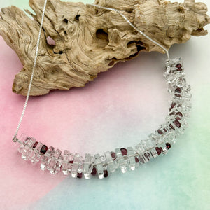 Collier verre et argent - Collection LEGO