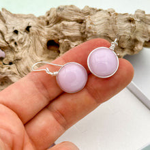 Charger l&#39;image dans la galerie, Boucles d&#39;oreilles en verre transparent rose - technique Murano
