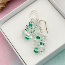 Charger l&#39;image dans la galerie, Boucle d&#39;oreille verre et argent - Collection LEGO
