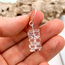 Charger l&#39;image dans la galerie, Boucle d&#39;oreille verre et argent - Collection LEGO

