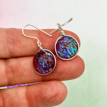 Charger l&#39;image dans la galerie, Lot3 de 9  Boucles d&#39;oreilles en verre dichroique
