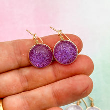 Charger l&#39;image dans la galerie, Lot3 de 9  Boucles d&#39;oreilles en verre dichroique
