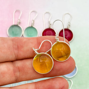 Lot4 de 9  Boucles d'oreilles en verre
