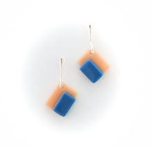Load image into Gallery viewer, Bauhaus Blue Glass Earring
