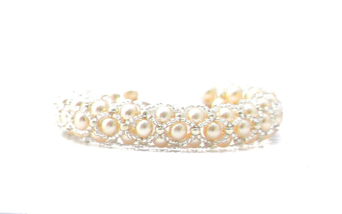 BV-EDAH-Bracelet-renaissance-perle-verre-tisse-bijoux-evidence-argent-blanc