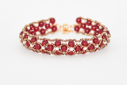 BV-GIO-Bracelet-renaissance-perle-verre-tisse-bijoux-evidence-or-rouge-grenat