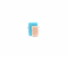 Load image into Gallery viewer, Bg-BAU-6-Bague-bauhaus-argent-verre-fusion-thermoformage-artisanale-bijoux-evidence-beige-turquoise
