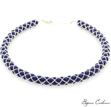 Charger l&#39;image dans la galerie, Collier Renaissance Lapis-Argent
