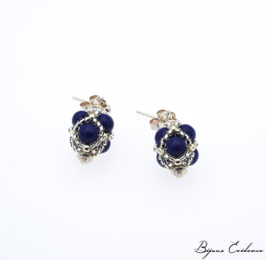 Bijoux-artisan-createur-atelier-art-france-histoire-bijoux-evidence-florence-buhler-Renaissance-Moyen-Age-Boucle-Oreille-perle-lapis-argent