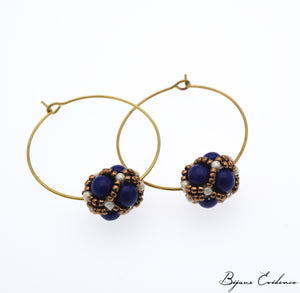 Bijoux-artisan-createur-atelier-art-france-histoire-bijoux-evidence-florence-buhler-Renaissance-Moyen-Age-Boucle-Oreille-perle-lapis-or